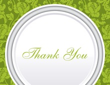 Green Rehearsal Thank You Cards