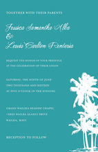 Palm Beach Square Tropical Invitations