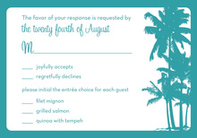 Palm Trees RSVP Cards