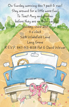 Wedding Getaway Car Invitation