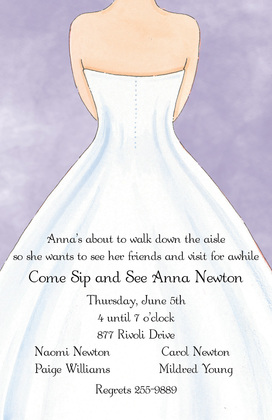 White Wedding Dress Red Invitations