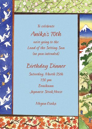 Japanese Influence Invitations