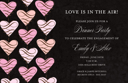 Exquisite Hanging Love Invitations