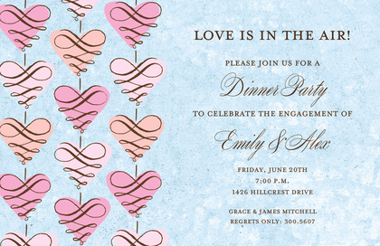 Fascinating Hanging Love Invitations