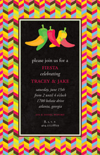 Bright Hot Chili Peppers Invitation