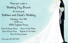 Watercolor Wedding Couple Invitation