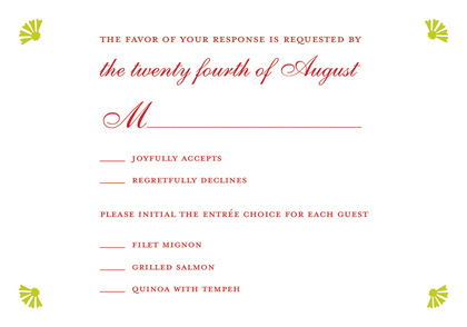 Lovely Couple RSVP Cards
