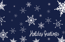 Wonderful Snowflakes Folded Greeting Cards