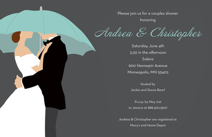 Classic Blonde Lady In Shower Bridal Shower Invitations