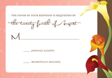 Yellow Plumeria Whimsy RSVP Cards