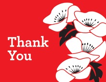 Floral Whimsy Thank You Cards