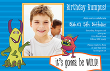 Our Little Monster Birthday Invitations