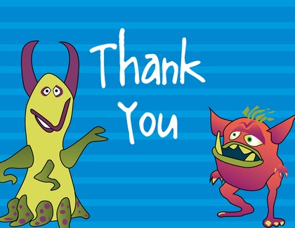 Monster Creations Thank You Cards