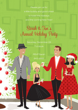 Holiday Party Scene Gathering Invitations