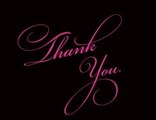 Modern Fabulous Thank You Cards