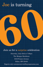 Turning 60 Fascinating Blue Birthday Invitations