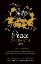 Corporate Peace Wishes Greeting Cards