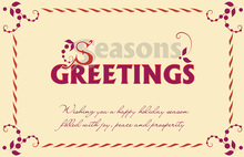 Artistic Holiday Wishes Greeting Cards