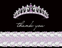 Princess Pink Kids Fill-In Thank You Cards