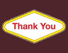 Spectacular Las Vegas City Thank You Cards