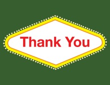 Cool Bright Neon Light Thank You Cards