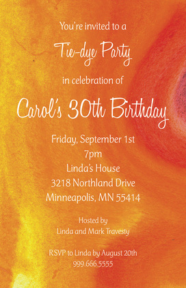Modern Watercolor Purple Invitations