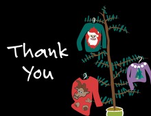 Holiday Sweater Shirts Thank You Cards