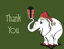 Nuts For Elephant Thank You Cards