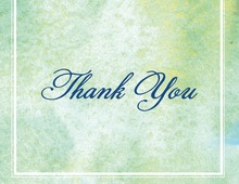 Splendid Watercolor Cross Thank You Cards