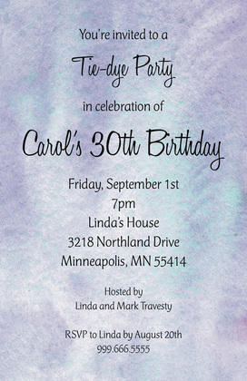 Modern Teal Watercolor Invitations