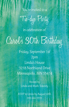 Fluty Blue Invitation