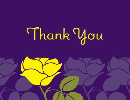 Thinking Special Rose Thank You Cards