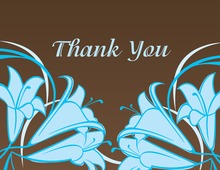 Abstract Tulips Thank You Cards