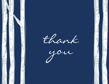 Trees Border Design Thank You Cards