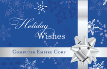 Exquisite Corporate Snowflakes Folded Greeting Cards