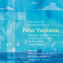 Heavenly Blue Sky Invitations