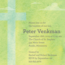 Heavenly Classic Green Invitations