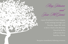 Exquisite Silhouette Symbol Wedding Tree Invitations