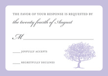 Exquisite Silhouette Tree RSVP Cards