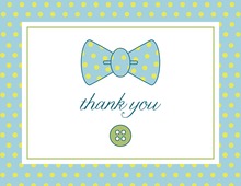 Simple Baby Bow Thank You Cards