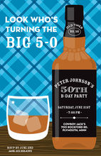 Drink Your Great Whiskey Birthday Invitations