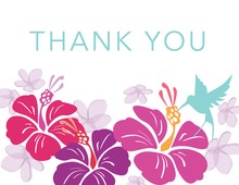Intimate Wedding Flower Thank You Cards