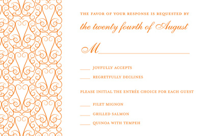 Dove Design Orange Enclosure Cards