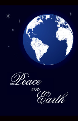 Peace On Earth Folded Greeting Cards