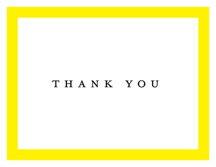 Yellow Border Simplycity RSVP Cards