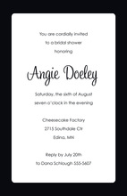 Paisley Flame Dot Border Invitation