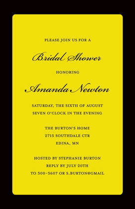 Fancy Hot Pink Party Border Party Invitations