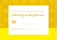 Introducing Modern Yellow RSVP Cards