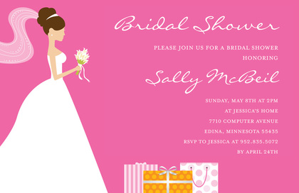 Brunette Bride Gifts Teal Bridal Shower Invitations