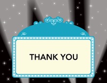 Blue Panel At Night Thank You Cards
